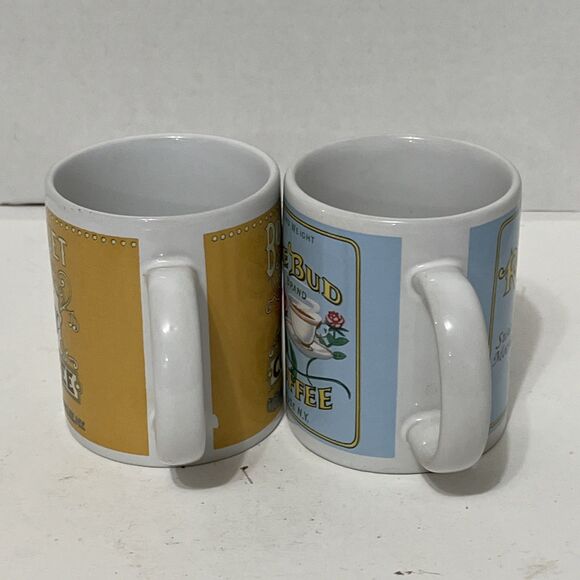 Lot Of 2 Syracuse NY Coffee Mugs Bouquet Roasted Rose Bud Brand - Picture 6 of 7